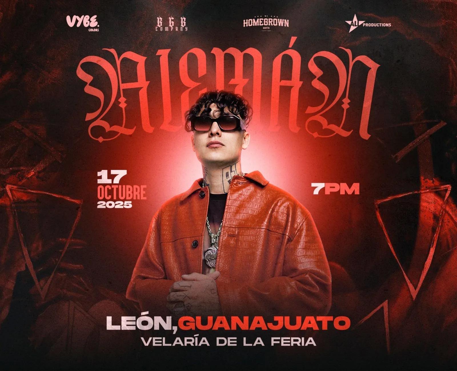 Alemán Tour Poster 2025